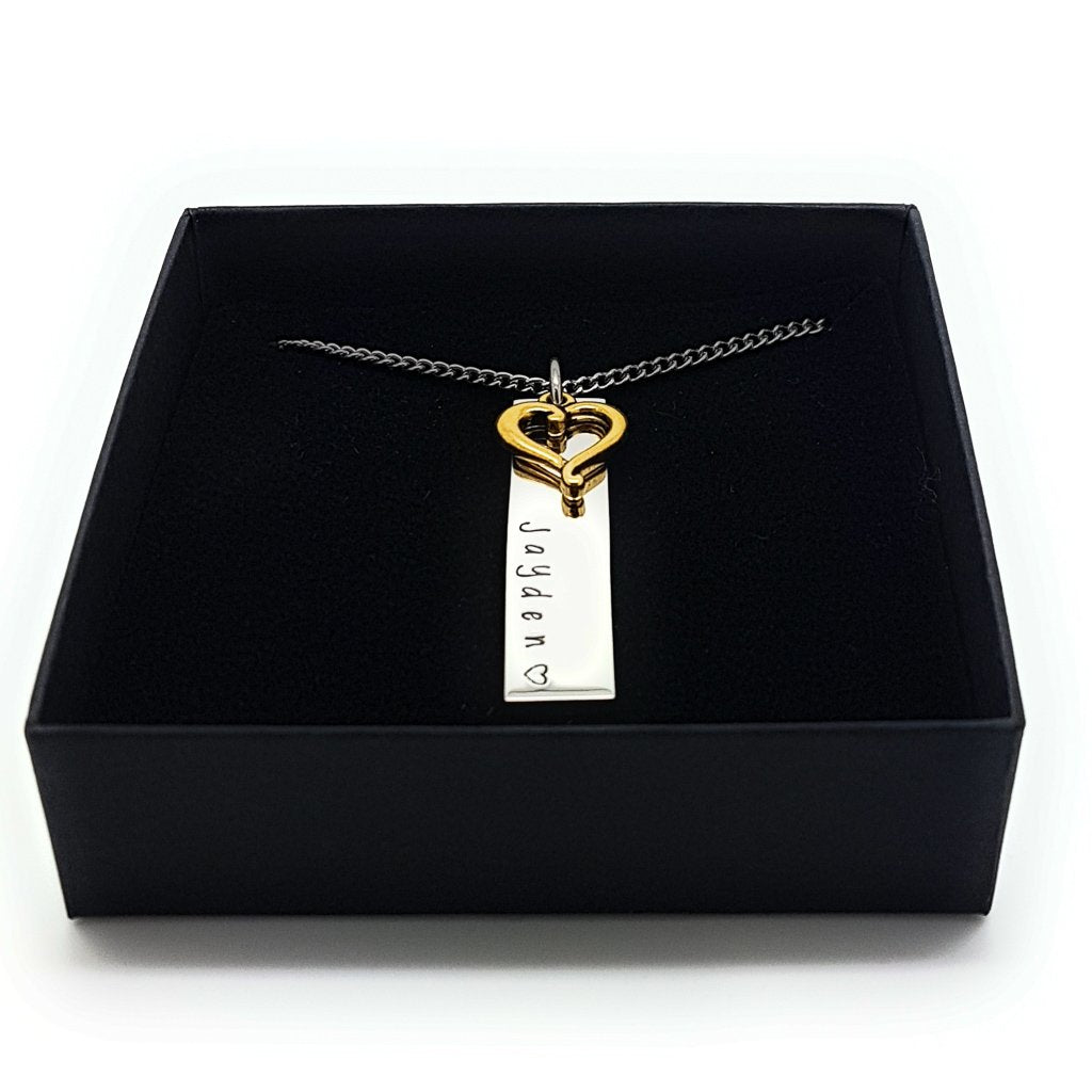 Rectangle Names Pendant