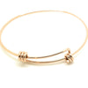 Coorabell Crafts Rose Gold Bangle with Sterling Silver heart charm