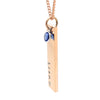 Rose Gold Birthstone Bar Necklace