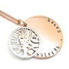 Rose Gold Disk Necklace