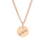 Rose Gold Minimalist Disk Necklace