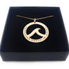 Rose Gold Ocean Wave Pendant