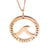 Rose Gold Ocean Wave Pendant