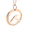 Rose Gold Ocean Wave Pendant