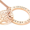 Rose Gold Personalised Family Necklace