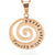 Rose Gold Spiral Wave Necklace