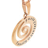 Rose Gold Spiral Wave Necklace