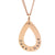 Rose Gold Tear Drop Pendant