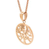 Rose Gold Tree of Life Charm Necklace