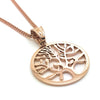 Rose Gold Tree of Life Charm Necklace