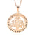 Rose Gold Tree of Life Pendant Personalised