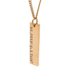 Rose Gold Vertical Bar Pendant
