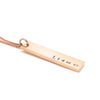 Rose Gold Vertical Bar Pendant