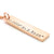 Rose Gold Vertical Bar Pendant