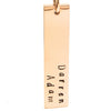 Rose Gold Vertical Bar Pendant