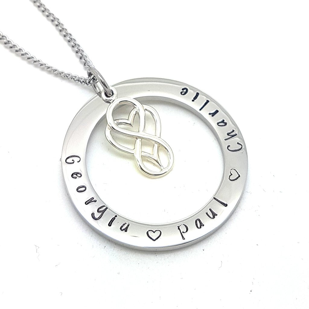 Round Personalised Necklace Pendant