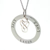 Round Personalised Necklace Pendant