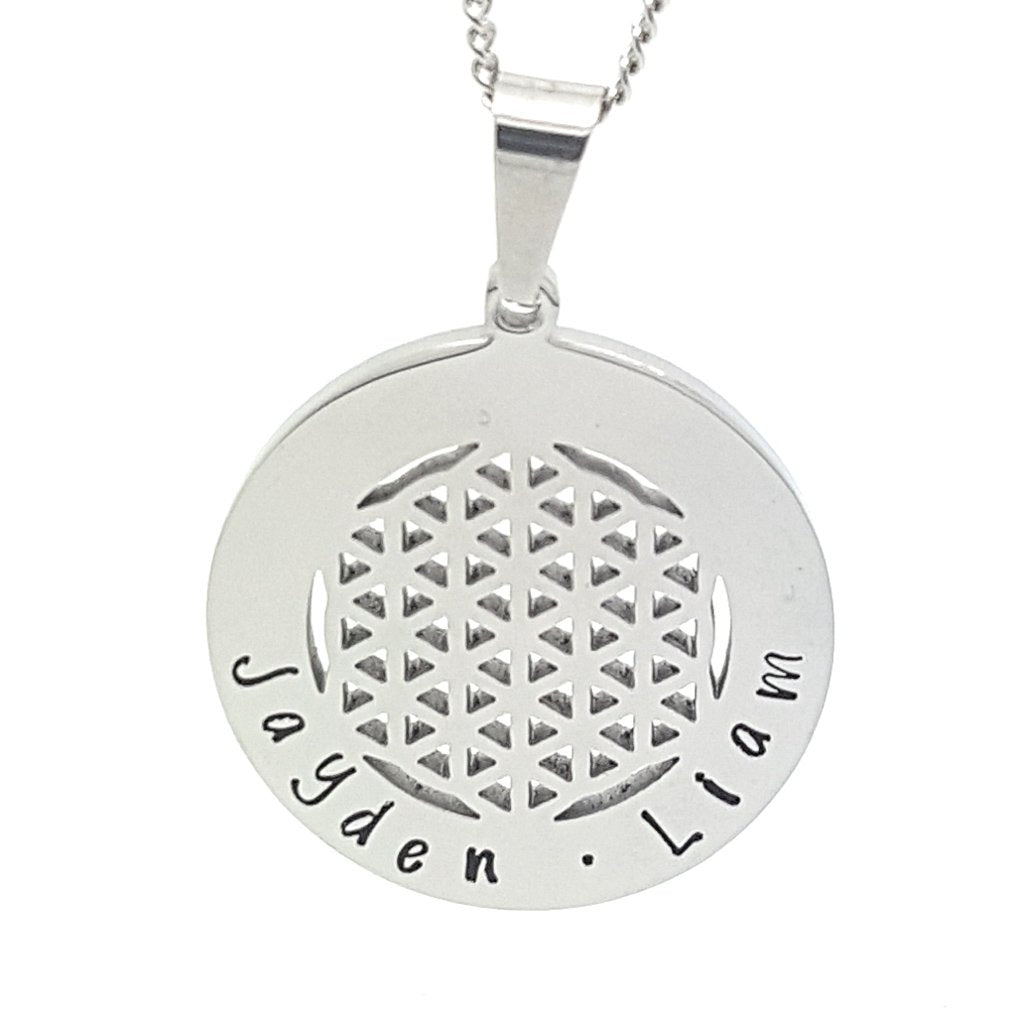 Sacred Geometry Flower Pendant