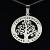 Silver Circle Tree of Life Pendant