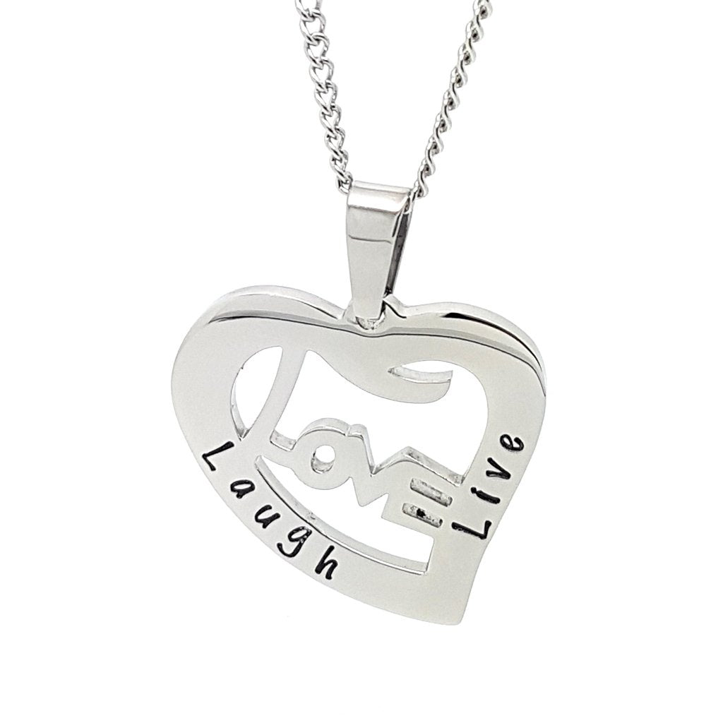 Silver Love Heart Necklace