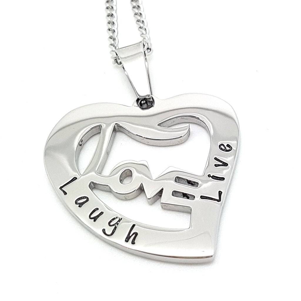 Silver Love Heart Necklace