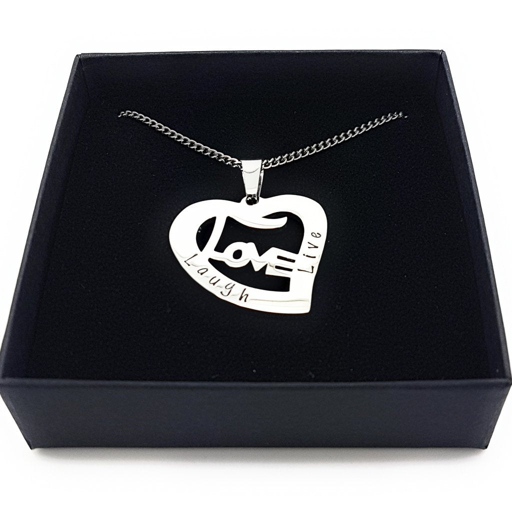 Silver Love Heart Necklace