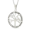 Silver Oval Tree Affirmation Pendant