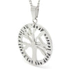 Silver Oval Tree Affirmation Pendant