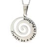 Silver Spiral Wave Pendant