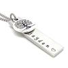 Silver Tree Charm Bar Necklace