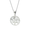 Silver Tree of Life Circle Pendant