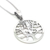 Silver Tree of Life Circle Pendant