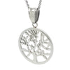 Silver Tree of Life Circle Pendant