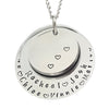 Silver Two Ring Name Necklace