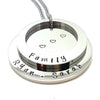 Silver Two Ring Name Necklace