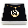 Spiral Wave Pendant Personalised