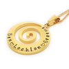 Spiral Wave Pendant Personalised