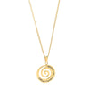 Spiral Wave Pendant Personalised