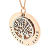 Tree of Life Personalised Jewellery Rose Gold and Silver