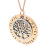 Tree of Life Personalised Jewellery Rose Gold and Silver