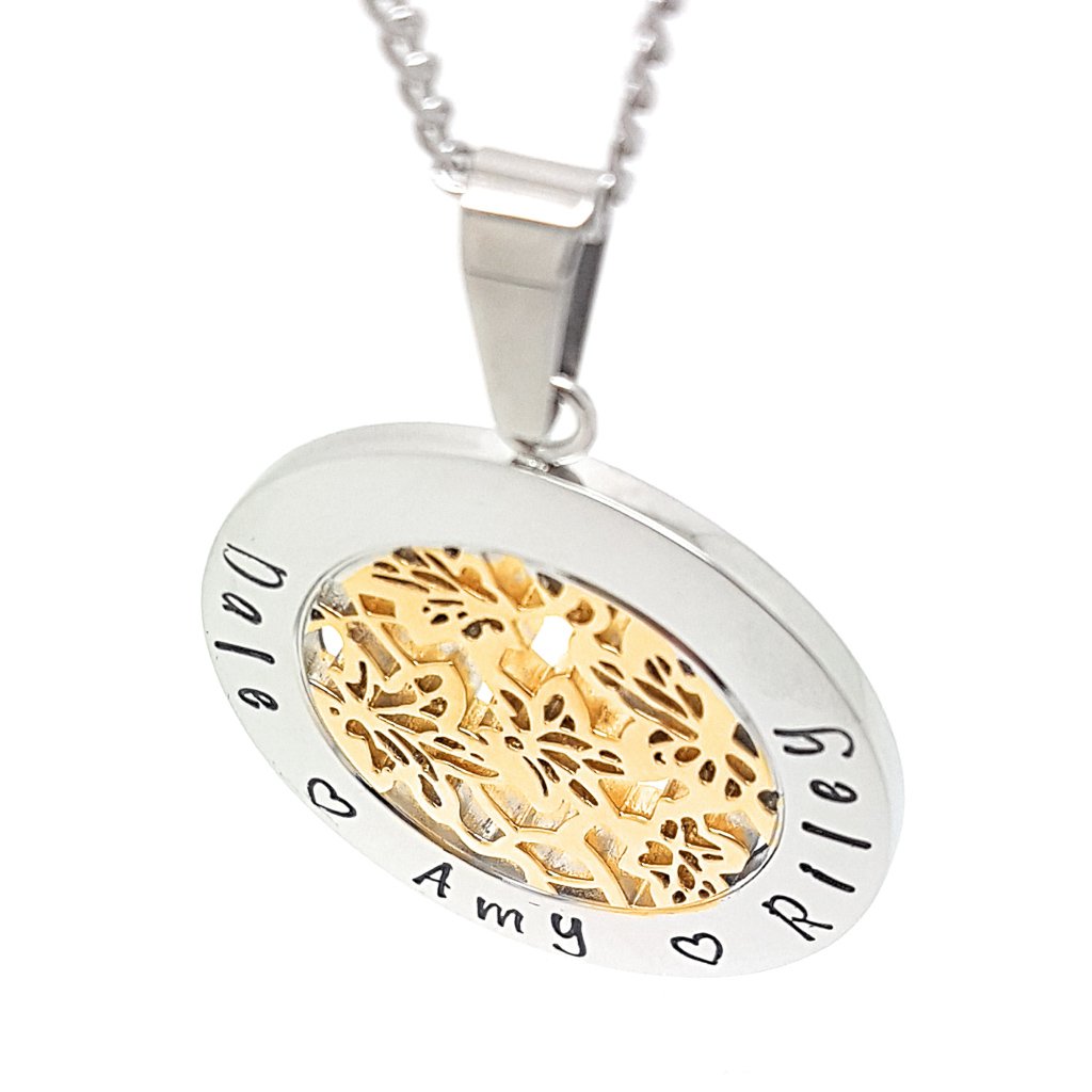 Two-tone Filigree Flower Design