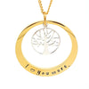 Two Tone Personalised Tree Necklace