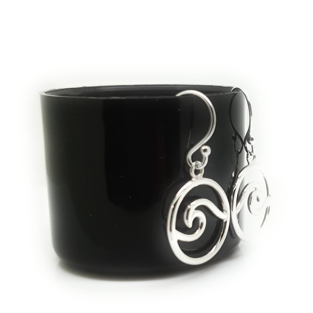 Coorabell Crafts Wave Ocean Earrings Sterling Silver