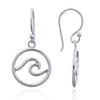Coorabell Crafts Wave Ocean Earrings Sterling Silver